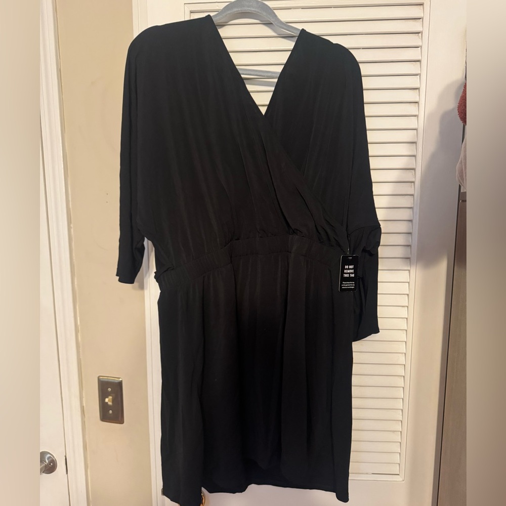 Express Black Long Sleeve Dress